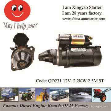 24V Starter Motor for Tcm Peças sobressalentes para empilhadeiras